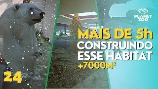 FINALMENTE eu TERMINEI esse HABITAT do Urso-Polar! (Parte 2) | Planet Zoo | Episódio 24 | ALE