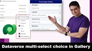 Show Dataverse multi-Select choice in Power Apps Gallery