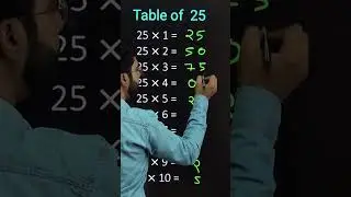 Table 25 trick | #tricks #maths #shorts #short #table25 #katarsinghclasses #youtubeshorts