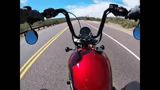 2022 Triumph Bobber With Mini APES / Delkevic Exhaust with baffles .