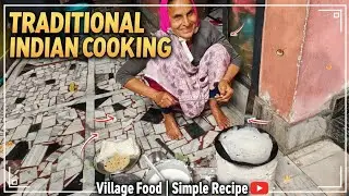 She Cooked This for 50 Years Authentic Village Breakfast Pure Traditional Indian Cooking #vlog #food