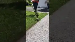 Lawn edging process part 89 - cleaning up edge debris the right way