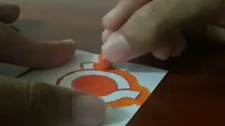 Drawing the flag of Fukushima Prefecture 🇯🇵🧡🤍