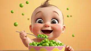 Yummy peas song | fruit & vegetables for kids| Baby Loves Green Peas | Fun Kids Cartoon 3D