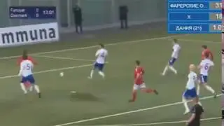 Ilhas Faroe Sub21 0-1 Dinamarca Sub21 - Golo Marcus Ingvartsen