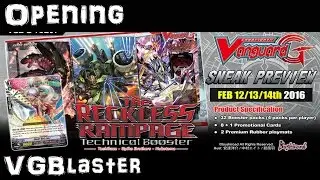 CARDFIGHT!! VANGUARD G Technical Booster 1: The RECKLESS RAMPAGE Sneak preview opening
