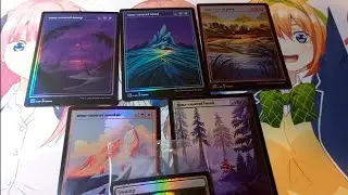 Unboxing Secret Lair Snow Pixel Lands.png