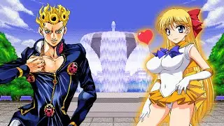 Giorno Giovanna VS Minako Aino (Sailor Venus) - Mugen Fight Request #mugen #ikemengo #extras
