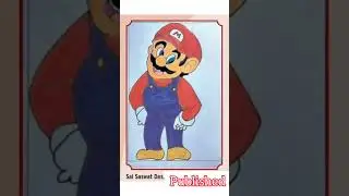 #Supermariodrawing #drawingforkids #cartooncharacters #publishedart #littleartist