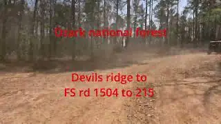 trail ride POV, Devils ridge to FS 1504, Ozark national forest, Jeep TJ YJ JT