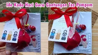 Ide Kado Hari Guru Gantungan Tas Pompom