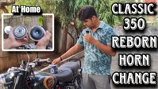 Horn Change at Home | Bosch offroader Horn | Royalenfield Classic 350 Horn Modification