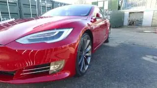 Ceramic Glass Coating - Tesla Model S 90D - Liquid Elements Eco Shield Pro Advanced Application