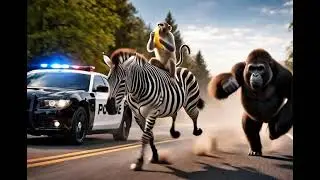 POLICE VS ZEBRA VS GORILLA