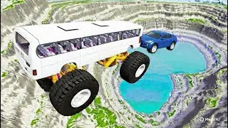 Full Throttle INSANE Long Downhill Mayhem! | BeamNG.drive Epic Crashes & Speed Test #4  Cliff Roads