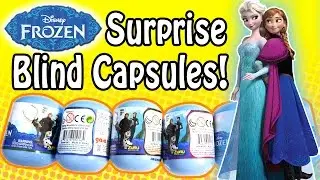 Disney Frozen Surprise Eggs/Blind Capsules - Queen Elsa, Princess Anna, Hans, Kristoff, Olaf, Sven