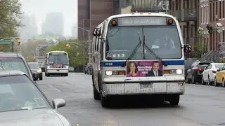 MTA NYCT Bus: 1998 Nova-RTS NIS & B47 Buses #4968 & #9511 at Broadway-Park Ave