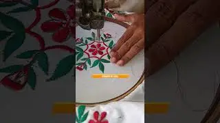 🧵 Beautiful Embroidery Design | Easy Hand Stitch for Beginners #shorts #stitch #ytshorts