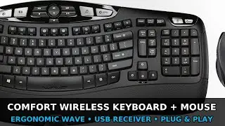 Logitech Comfort Wireless Combo Keyboard and Mouse Setup Quick Review Fast Easy Diy