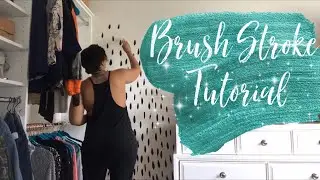 Super Easy Handpainted  Brush Stroke Wall  In Under 45  Minutes!