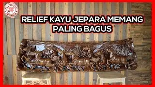 Relief Ukir Kuda Lari Kayu Trembesi Utuh Asli Jepara Harga Murah