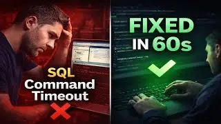 How I Fixed SQL Command (Query) Timeouts That Trips Most Devs !