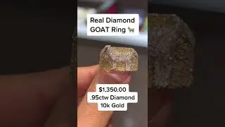 Real Gold & Real Diamond GOAT Ring by Ijaz Jewelers