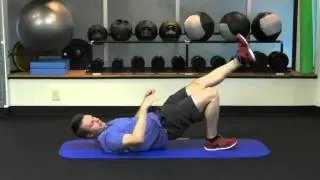 Single leg bridge: improving glute function and strength