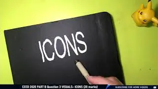 What is ICON? IIT CEED 2020 Part B Question 3 | CEED | Part A | NID | M.Des | B.Des | UCEED | Visual