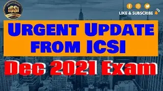 Urgent Update for All CS Students from ICSI for Dec21 Exam Preliminary Enrollment Status #cs