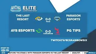 ECS PLAYOFFS STAGE 2 | Paragon Esports vs The Last Resort Academy | Elite Championship Series