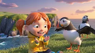 Five Little Puffins Waddle Waddle Waddle | Nursery Rhymes for Kids & Baby Songs