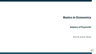 The Balance of Payments and its sub-balances