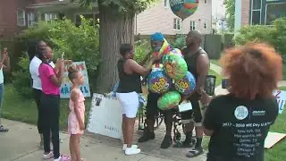 Coronavirus survivor welcomed home with parade after spending weeks in medically-induced coma