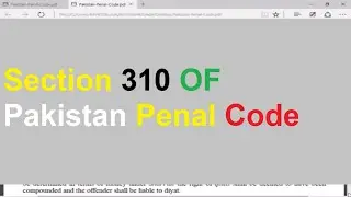 Section 310 Of Pakistan Penal Code &nbsp;Compounding&nbsp;of&nbsp;qisas&nbsp;(Sulh)&nbsp;in&nbsp;qatli&nbsp;amd