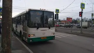 Автобус ЛиАЗ-6212 СПБ борт 2237 маршрут 86 от ост.ст.м.озерки - ул.асафьева