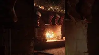 Christmas Fireplace Ambience for Festive Relaxation 🎄 #asmr #fireplace #cozy