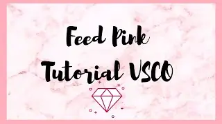 Instagram Feed. Feed Pink. Tutorial VSCO