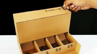 DIY Coin Sorting Machine from Cardboard