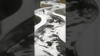 Silver River: Calming 3D Simulation of Mercury on Marble (Visual ASMR)