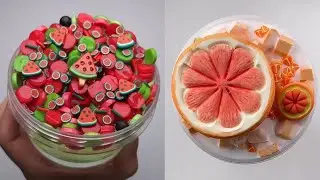 Best Ever Satisfying/ASMR/relaxing/Calming realistic food #9 slime compilation video(FRUIT EDITION) 