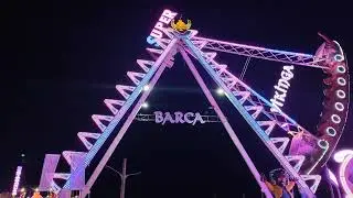 Viajé completo de la barca vikinga de flanluis I🎠FERIA_DE_UTRERA_2025🎡