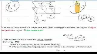one dimensional heat equation derivation