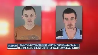 2 Thornton officers hurt in chase and crash