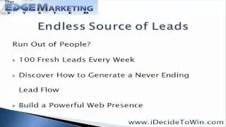 Edge Marketing System - The MLM Lead System for Professionals