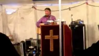 Jerome Harper Singing at Keewaywin Tenting 2014