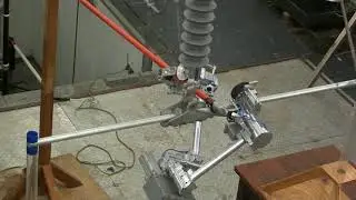 Power Line Inspection Robot: high voltage test