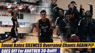 Emoni Bates SILENCES Overrated Chants AGAIN?!?! #1 Freshman in the World Drops ANOTHER 30 PIECE!!