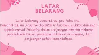 Apa itu Demonstrasi Pro Palestina?