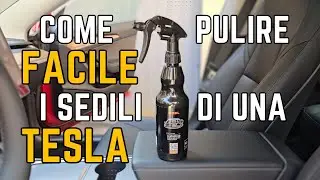HOW TO EASILY CLEAN TESLA SEATS | Sweat, stains, and more. ADBL leather cleaner QD ready to use.
